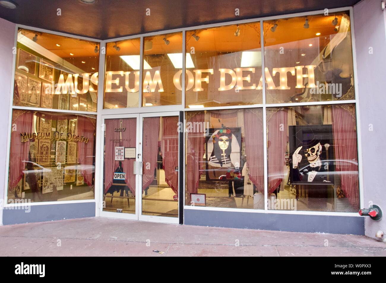 Museo di morte a New Orleans, Louisiana Foto Stock