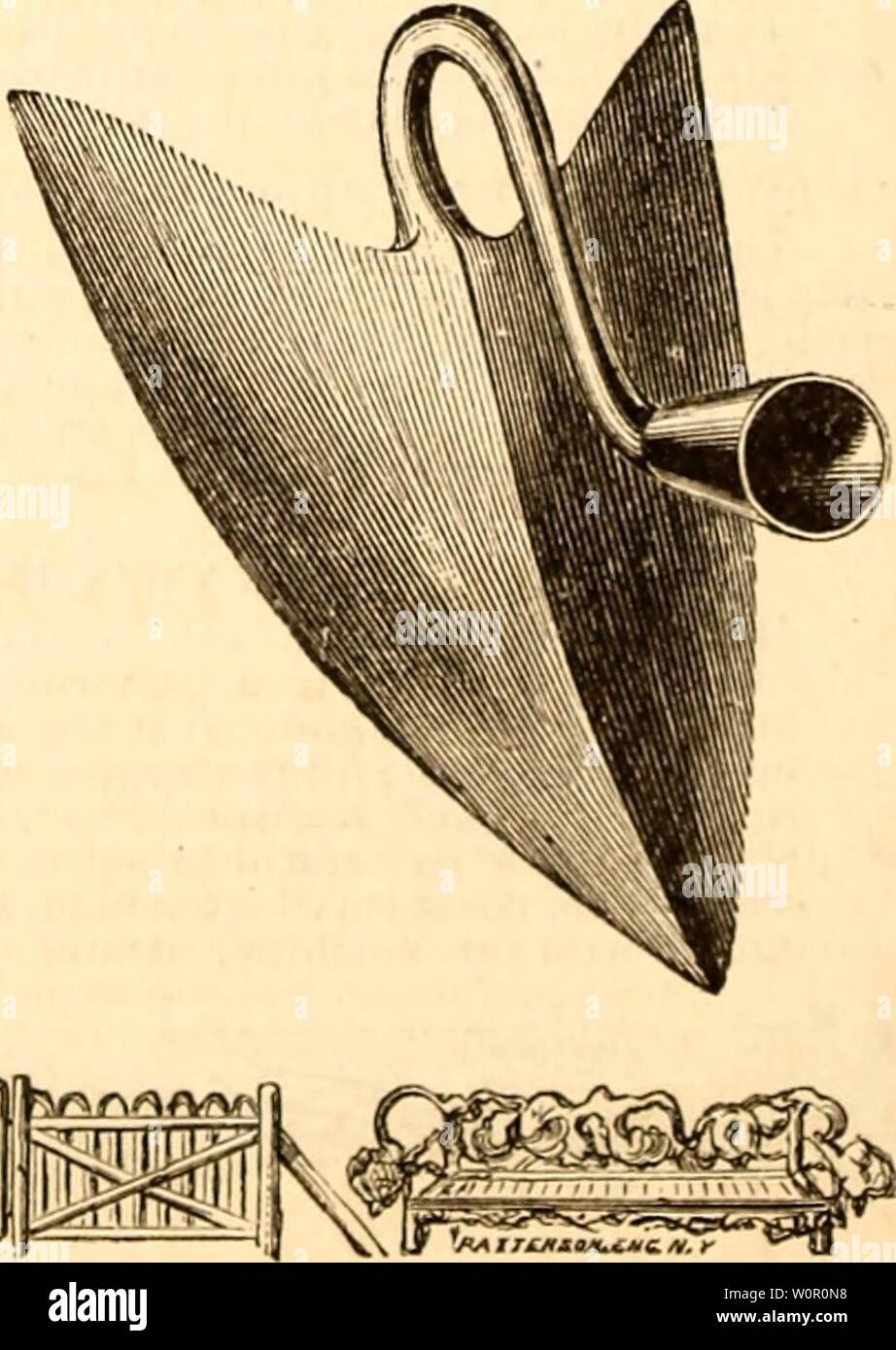 Immagine di archivio da pagina 189 del catalogo descrittivo di una scelta. Catalogo descrittivo di una scelta raccolta di vegetali, agricole e sementi di fiori, gladiolus, gigli e altri estate bulbi descriptivecatal1880bkbl Anno: 1880 Questa è una comoda, a buon mercato e poco utile implementare per la compensazione di distanza dalle erbacce, lavorando essere- tween piante, dressing pentole, e per altri piccoli lavori, dove un grande zappa non potrebbe essere facilmente utilizzato. Prezzo, 40 centesimi di euro ciascuna. Gli asparagi Biinclier. Questo taglio rappresenta un mazzetto ASPARAiUS- ER, inventato da produrre un mercante di questa città, la cui grande esperienza nel vendere Foto Stock