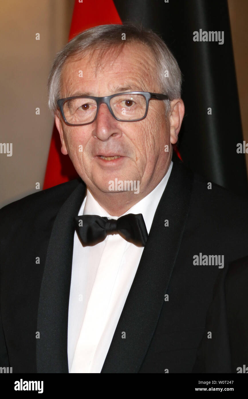 Jean Claude Juncker, Matthiae Mahl 2018, Rathaus Amburgo, 02.03.2018 Foto Stock