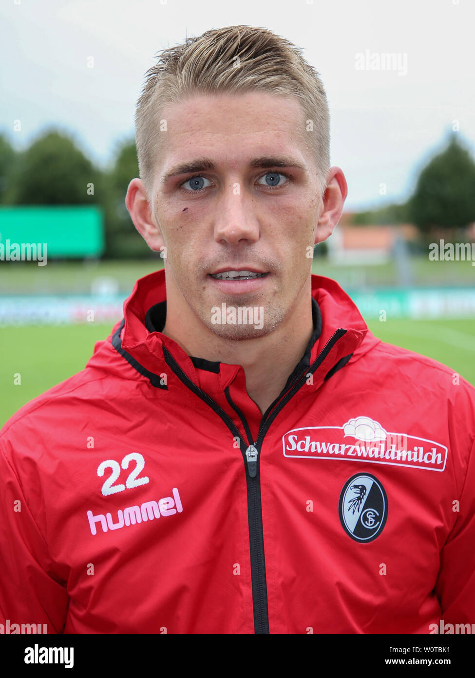 Nils Petersen (SC Freiburg beim DFB-Pokalspiel 2017/18 VfB Germania Halberstadt - SC Freiburg am 12.08.2017 Foto Stock