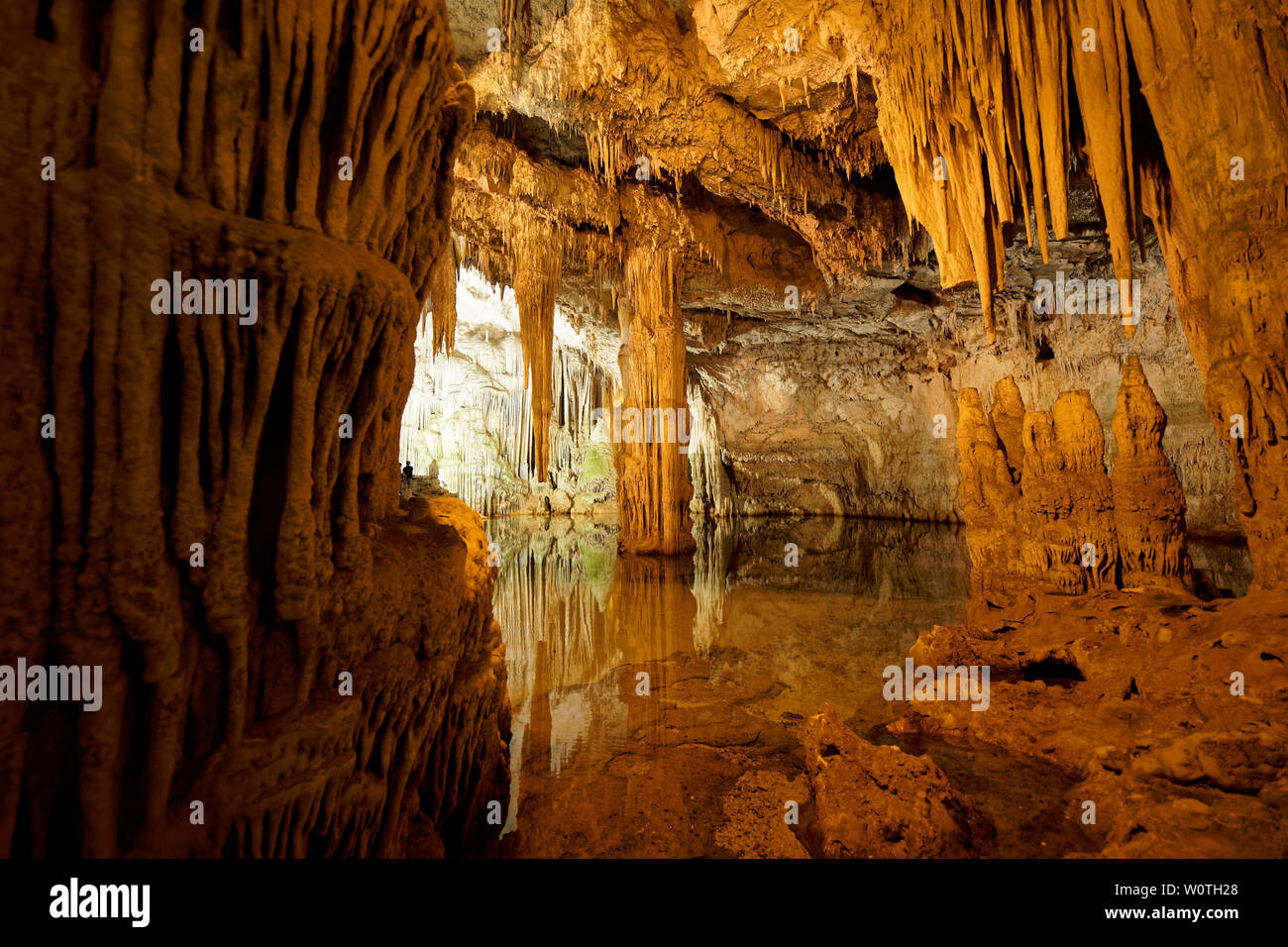 Imponente Grotta di Nettuno in Sardegna (Italia) Foto Stock