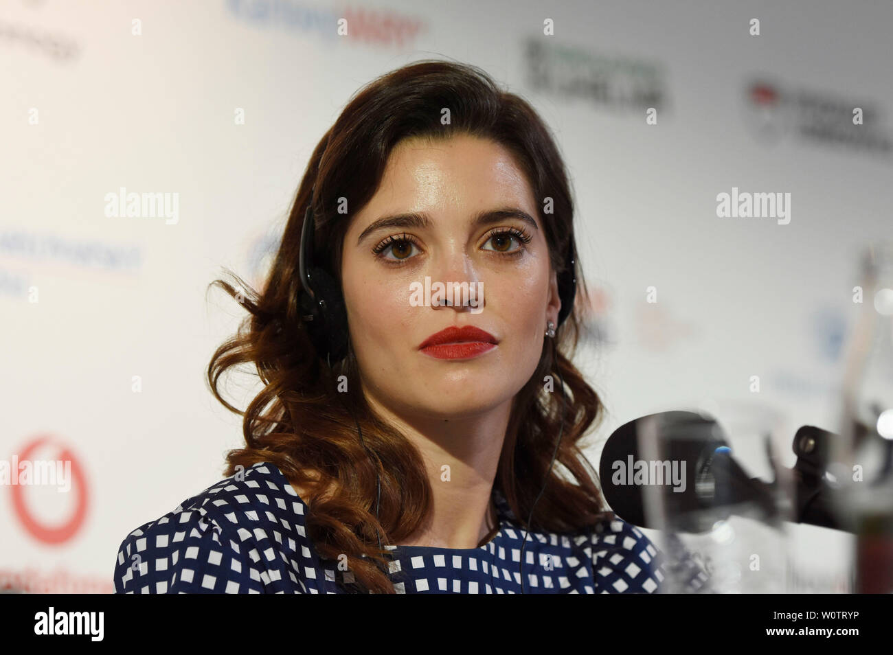 Joana Ribeiro bei der Pressekonferenz zum film "L'uomo che ha ucciso Don Chisciotte' im Hotel termale di Karlovy Vary am 04.07.2018 Foto Stock