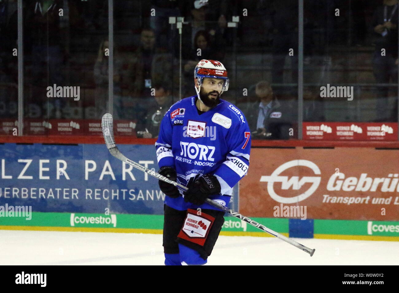 Dominik Bittner (Schwenningen), 11. Sptg. DEL 18-19: SERC Wildwings vs. Fischtown Pinguins Bremerhaven Foto Stock