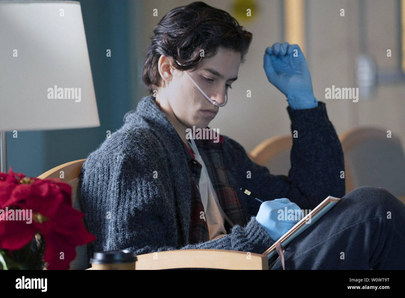 Cinque piedi distante è un 2019 American dramma romantico film diretto da Justin Baldoni e scritto da Mikki Daughtry e Tobias Iaconis. Questa fotografia è fornito per il solo uso editoriale ed è il copyright del film company e/o il fotografo designato assegnato dal film o società di produzione. Foto Stock