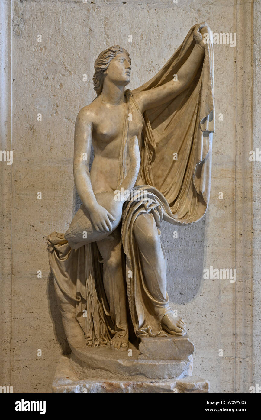 Roma. L'Italia. Scultura di Leda e il cigno, copia romana di un originale greco da Timoteo, ca. 340 BC. Musei Capitolini. Musei Capitolini. Foto Stock