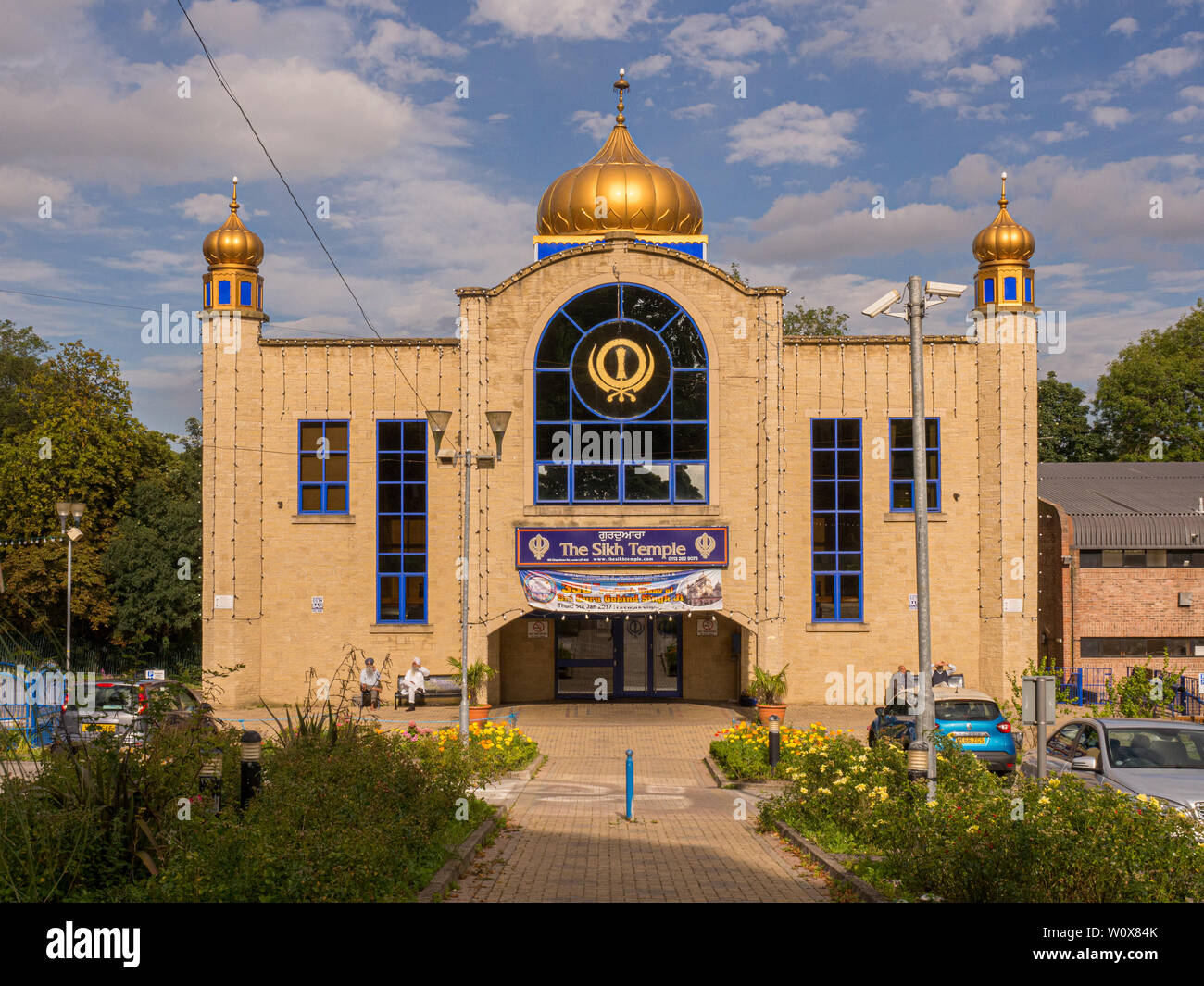 Il tempio sikh, Chapeltown, Leeds, Regno Unito. Foto Stock