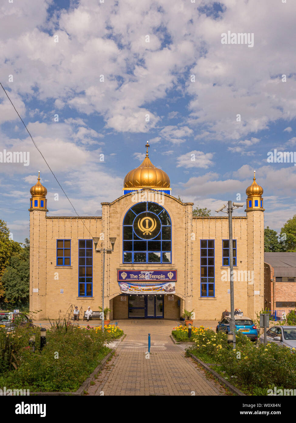 Il tempio sikh, Chapeltown, Leeds, Regno Unito. Foto Stock