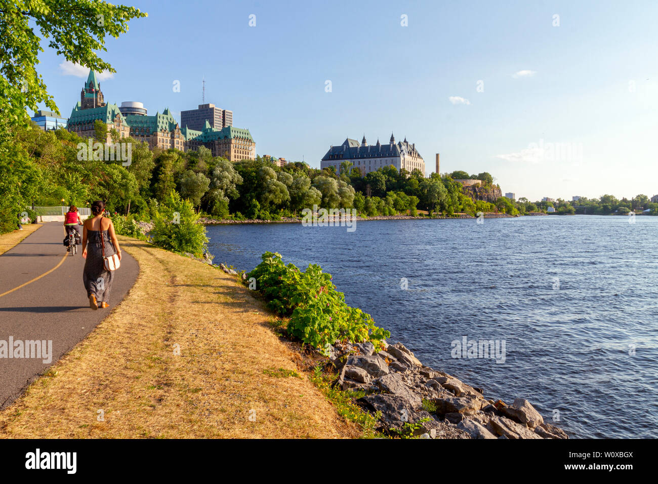 Rideau Canal, Ottawa, Canada Foto Stock