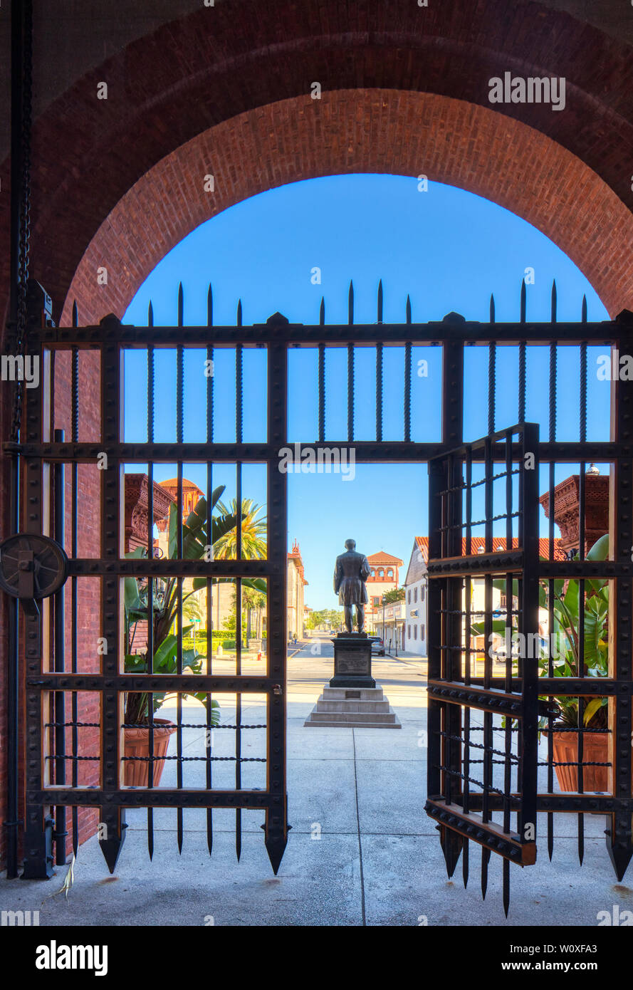 Flagler College nella storica St Augustine Florida l'ex Hotel Ponce de Leon è elencato come una pietra miliare storica nazionale Foto Stock