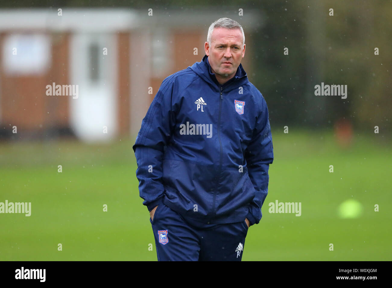 Paul Lambert - Nuovo Ipswich Town Manager prima sessione di formazione - 30 Ottobre 2018 Foto Stock