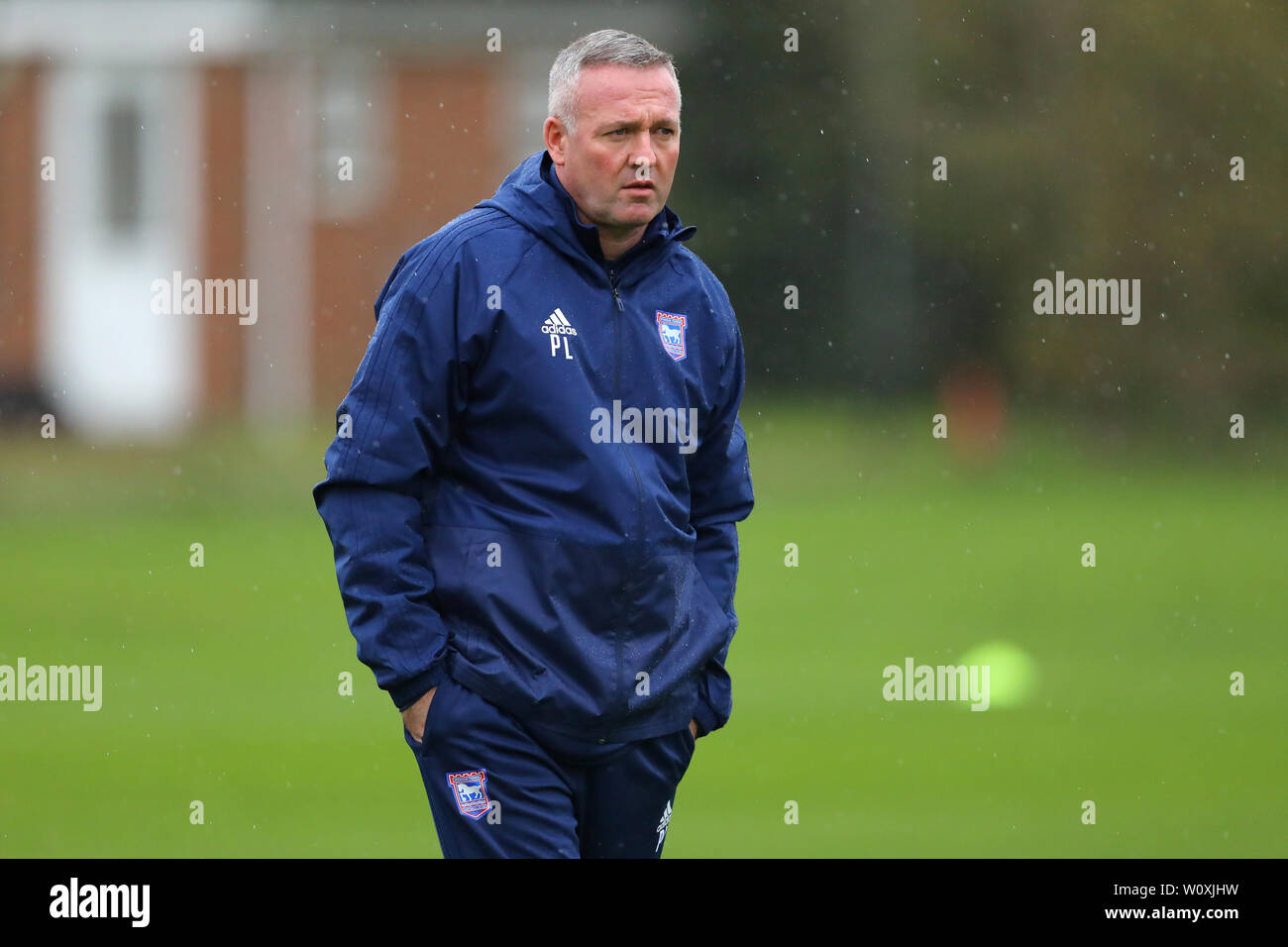Paul Lambert - Nuovo Ipswich Town Manager prima sessione di formazione - 30 Ottobre 2018 Foto Stock