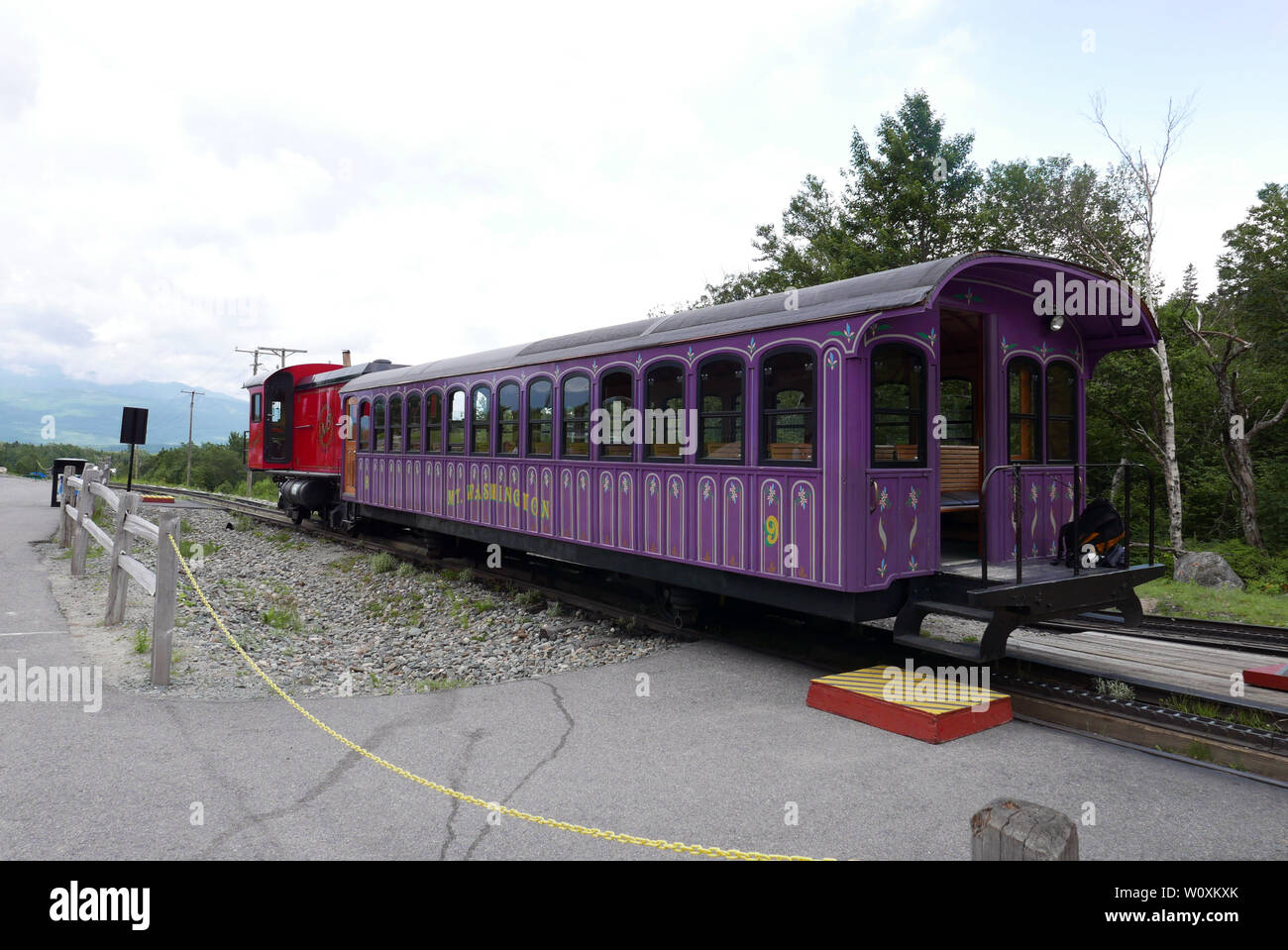 Mt Washington Cog Railway New Hampshire Foto Stock