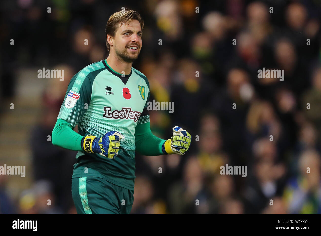 Tim Krul di Norwich City - Norwich City v Millwall, Sky scommessa campionato, Carrow Road, Norwich - 10 novembre 2018 Foto Stock