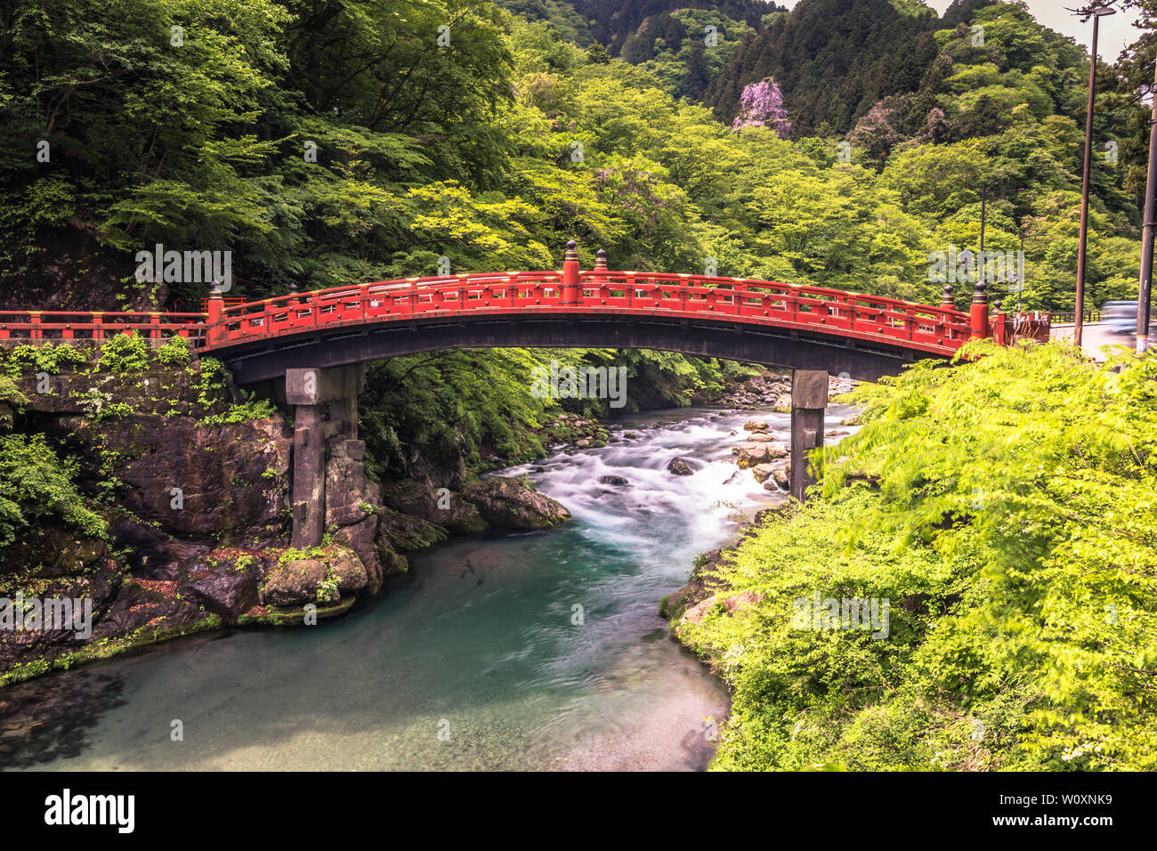 Nikko - Maggio 22, 2019: ponte Shinkyo in Nikko, Giappone Foto Stock