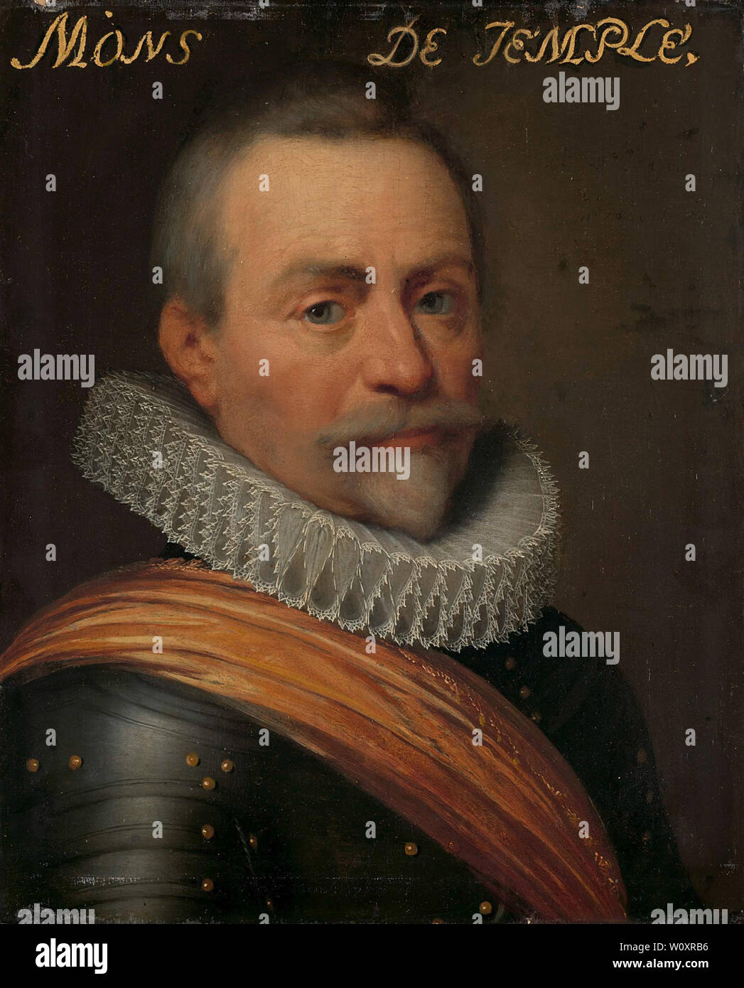 Ritratto di Olivier van den Tempel, signore di Corbeecke. Ravesteyn, Jan van Antonisz Foto Stock