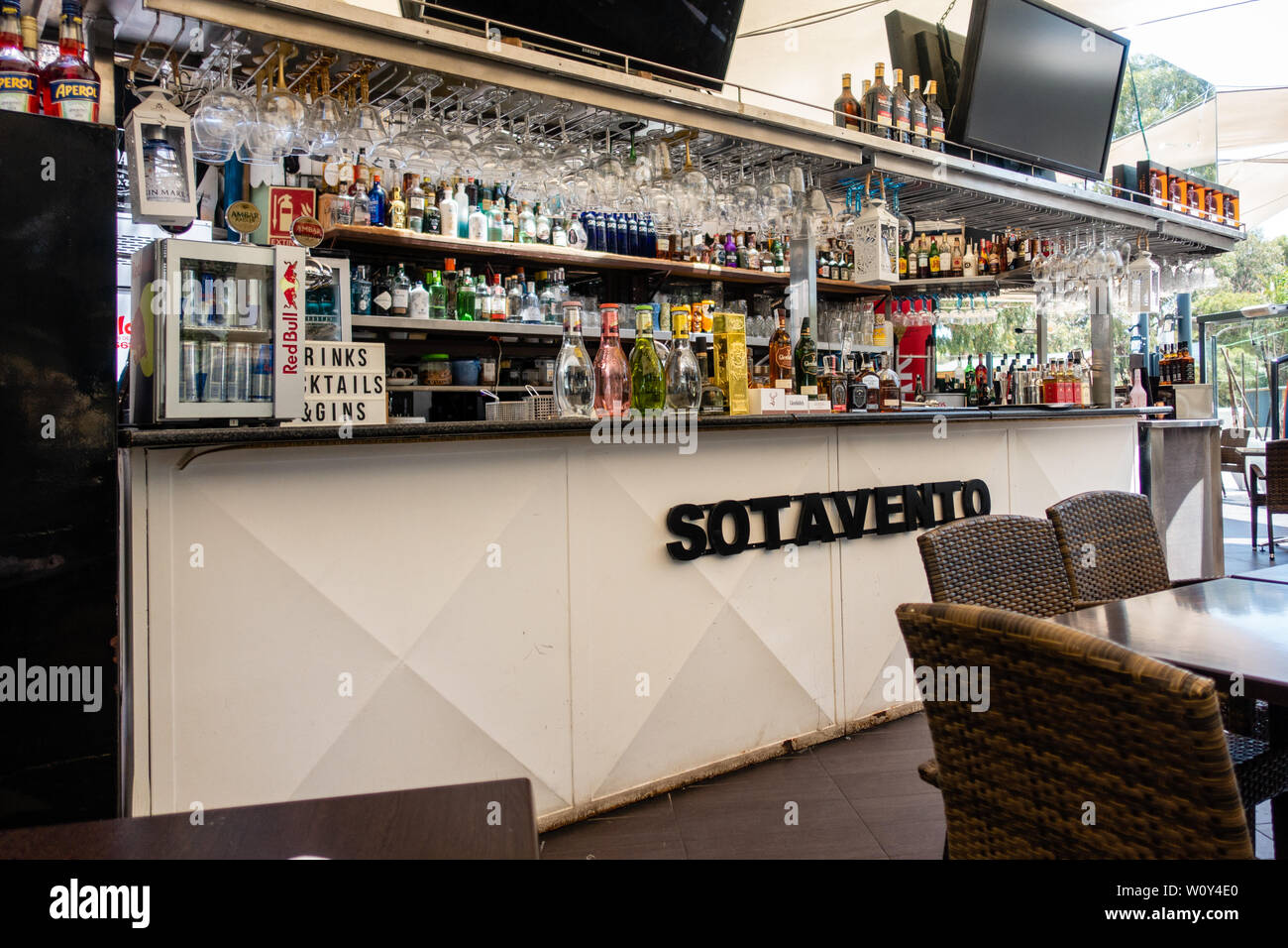Bar spagnolo scena Foto Stock
