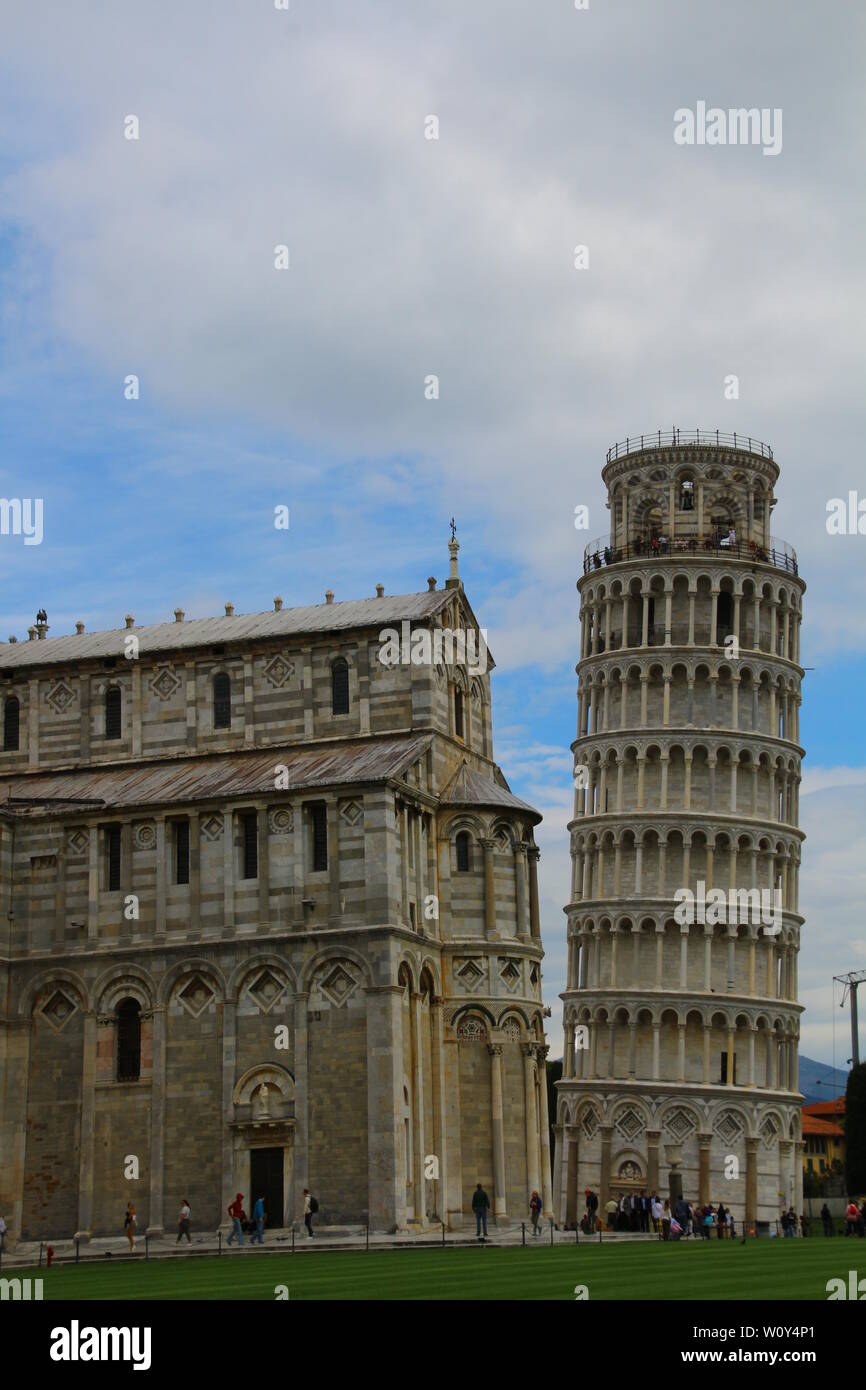 Torre pendente di Pisa Foto Stock