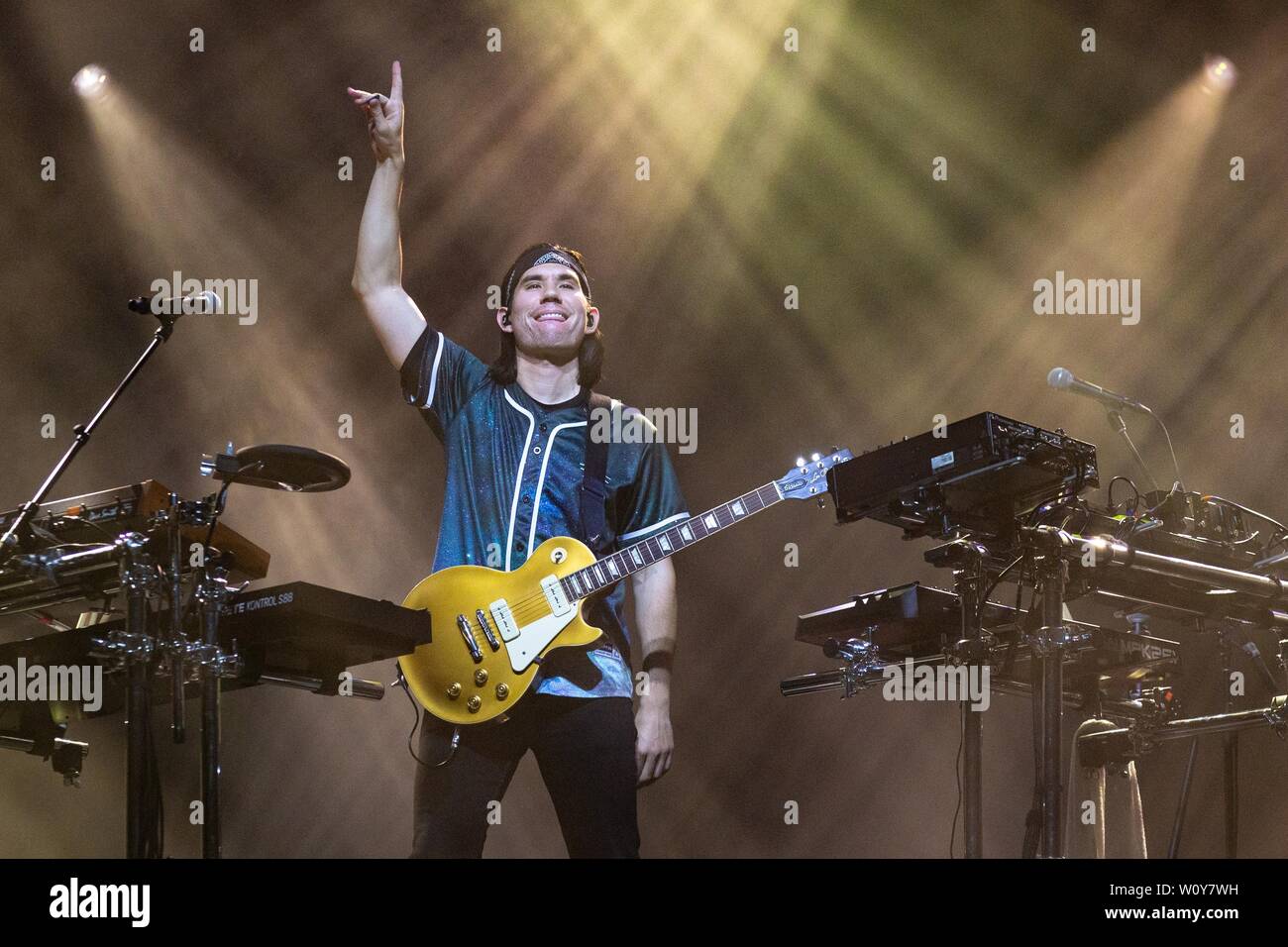 Giugno 27, 2019 - Milwaukee, Wisconsin, Stati Uniti - musicista elettronico GRYFFIN (DAN GRIFFITH) durante il Summerfest Music Festival a Milwaukee nel Wisconsin (credito Immagine: © Daniel DeSlover/ZUMA filo) Foto Stock