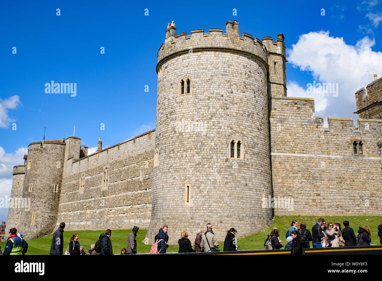 Il Castello di Windsor a Windsor, Regno Unito Foto Stock