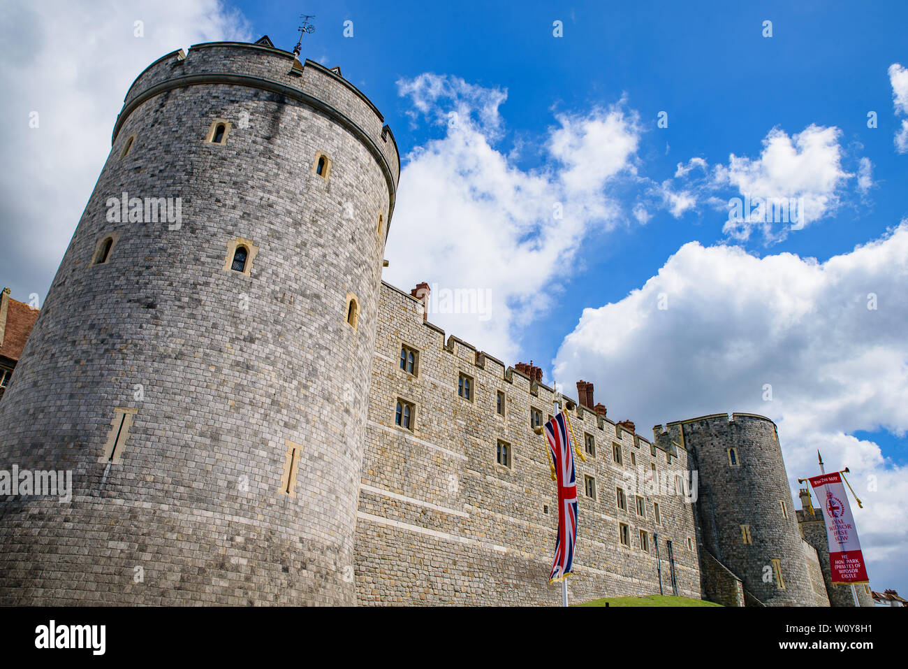 Il Castello di Windsor a Windsor, Regno Unito Foto Stock