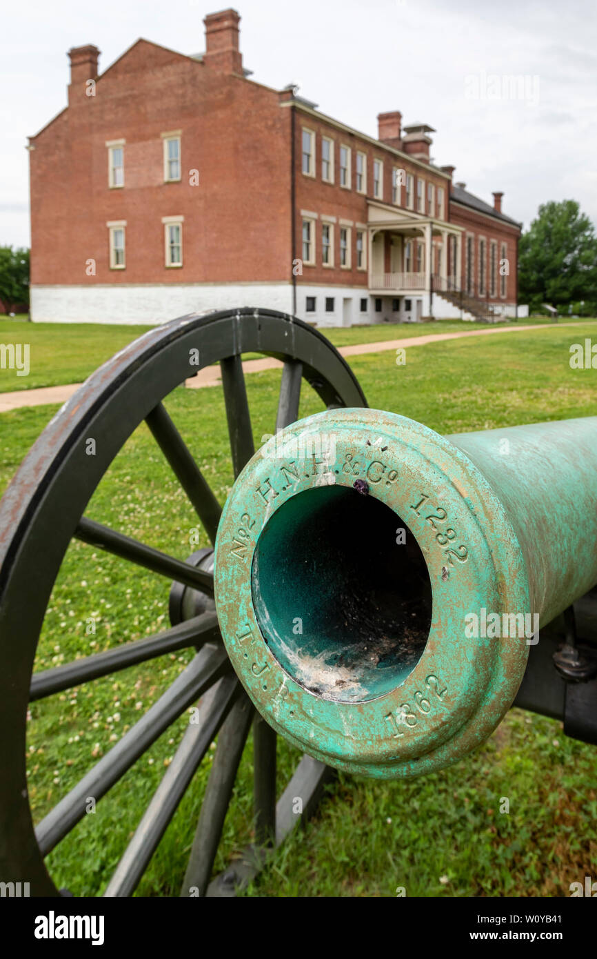 Fort Smith, Arkansas - Fort Smith National Historic Site. Il primo forte sul sito risale al 1817. Foto Stock