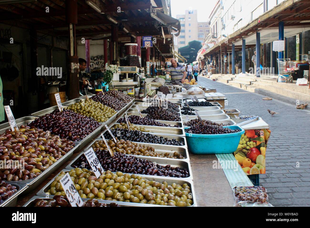 Comunale centrale mercato di Atene Foto Stock