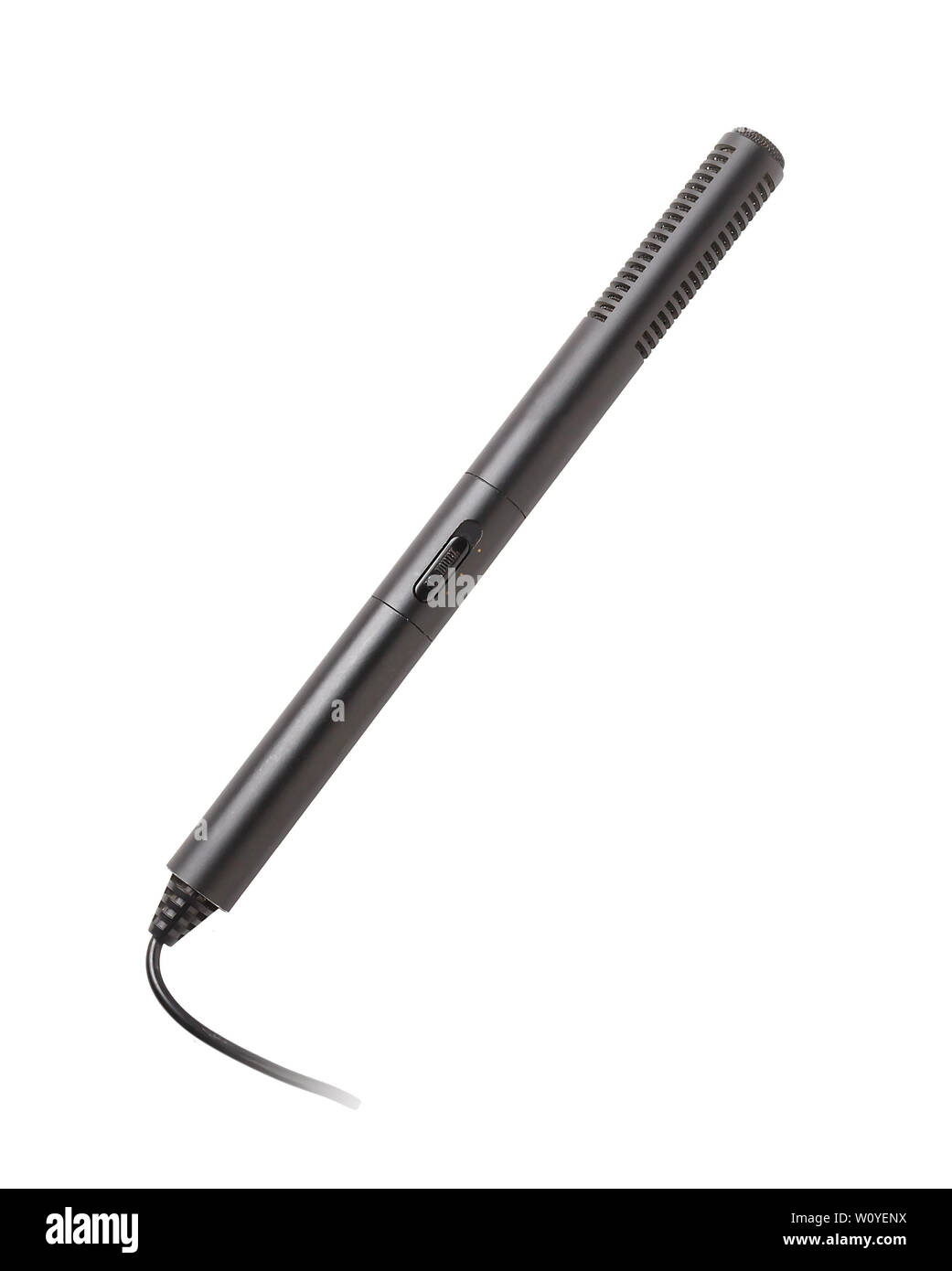 Microfono audio professionale. isolato su bianco Foto Stock