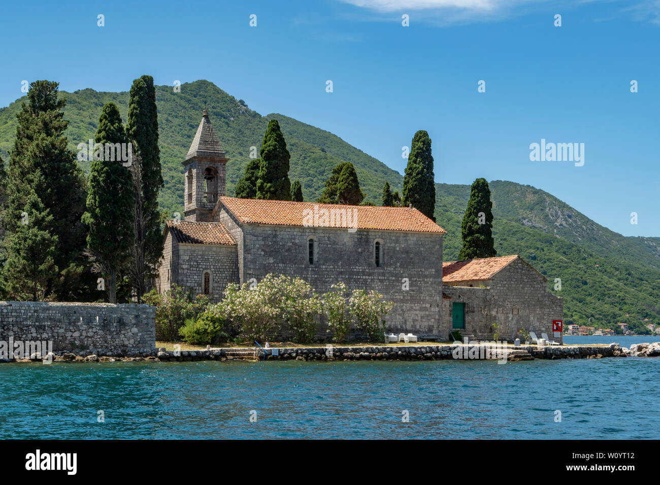 St George Island, vicino a Perast, Montgenegro Foto Stock