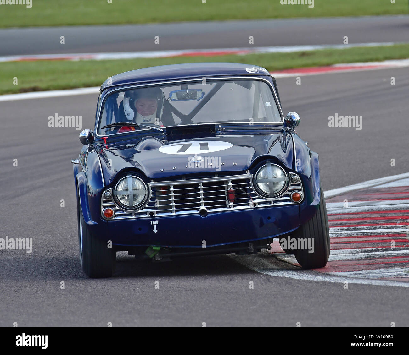 Alan Ross-Jones, Daniel Ross-Jones, Triumph TR4, GT & Sports Car Cup, Pre-66 vetture GT, Pre-63 auto sportive, Donington storica festa, maggio 2019, motore Foto Stock