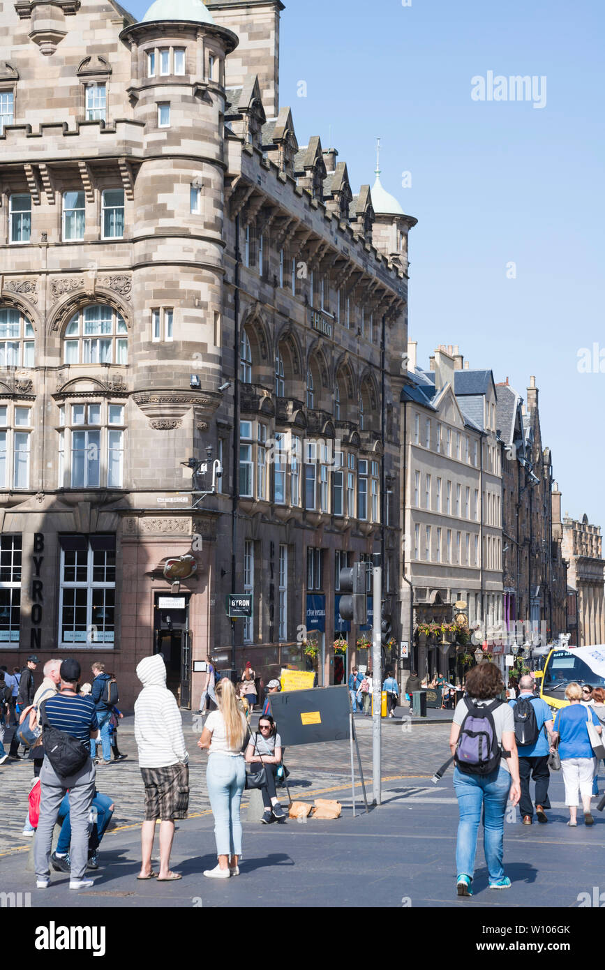 Edimburgo la capitale della Scozia città Foto Stock