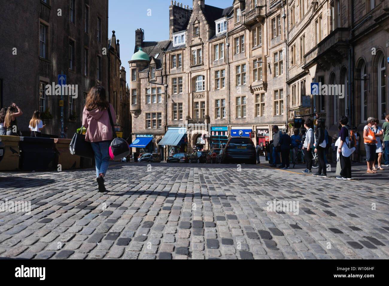 Edimburgo la capitale della Scozia città Foto Stock