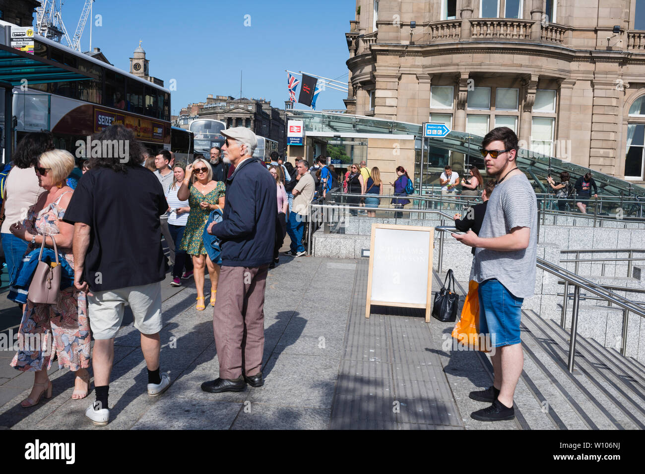 Edimburgo la capitale della Scozia città Foto Stock