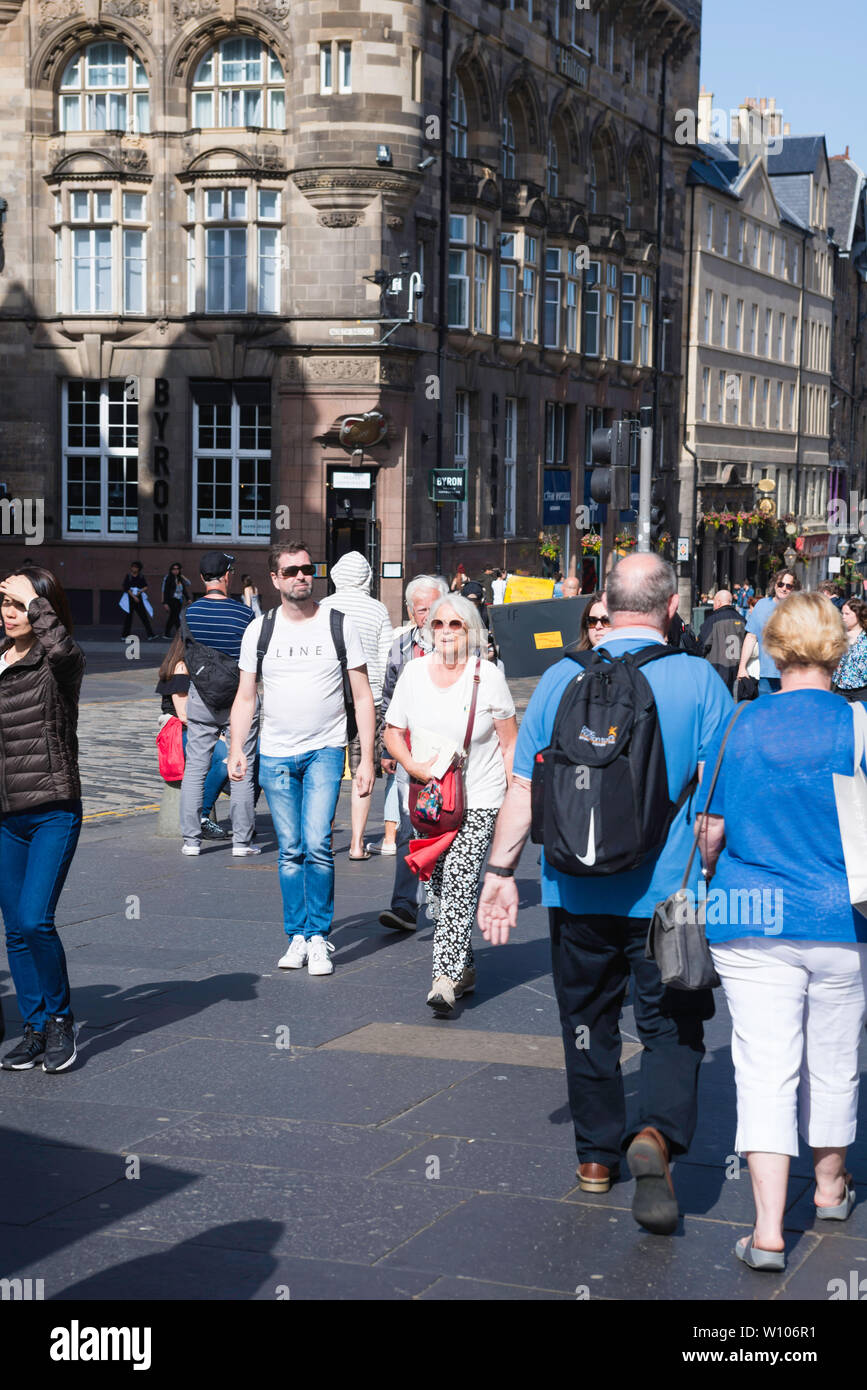 Edimburgo la capitale della Scozia città Foto Stock