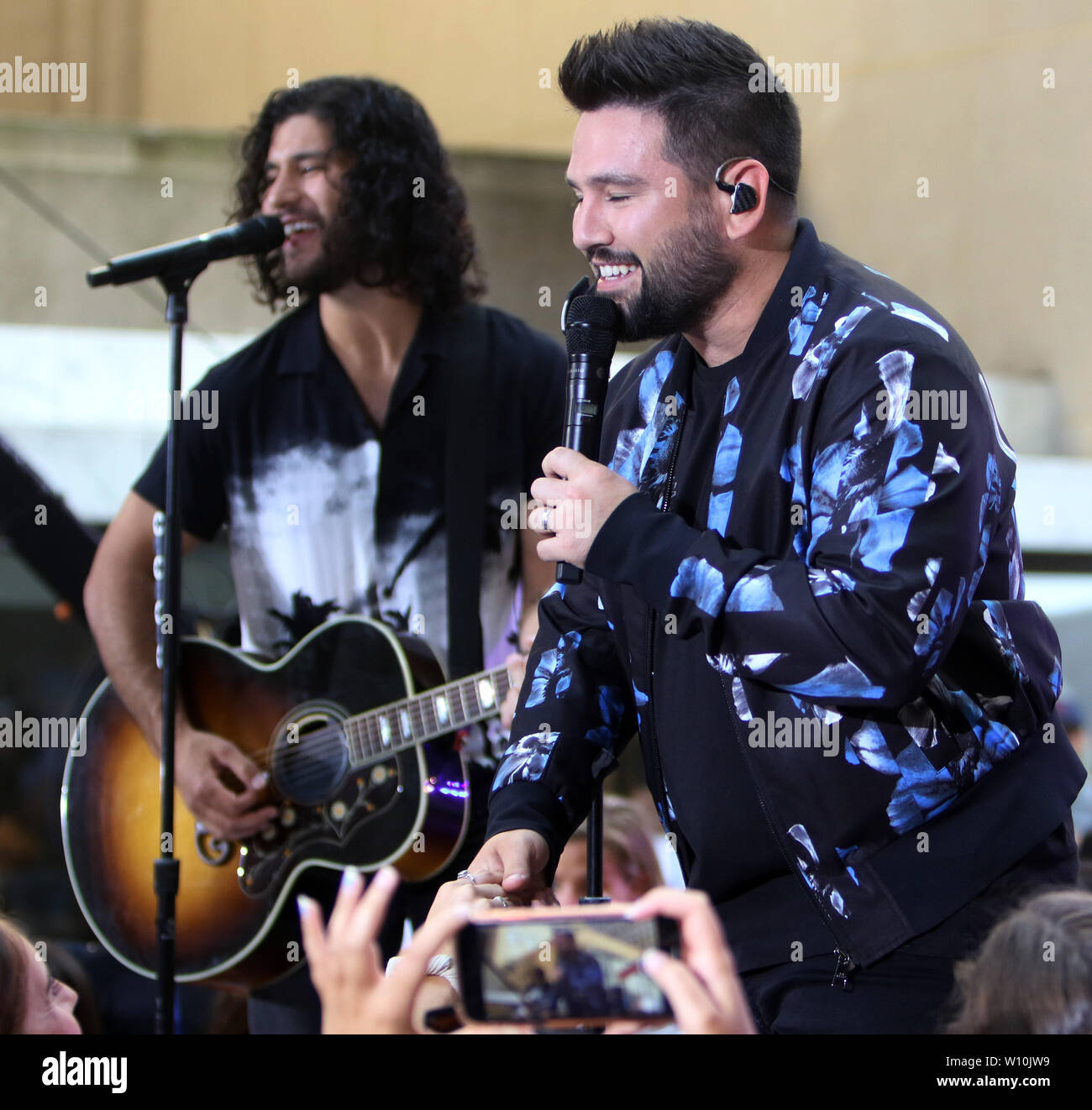 Giugno 28, 2019.Dan Smyers, Shay Mooney Dan Shay eseguire presso il Citi una serie di concerti su showin di oggi a New York il 28 giugno 2019 il credito:RW/MediaPunch Foto Stock