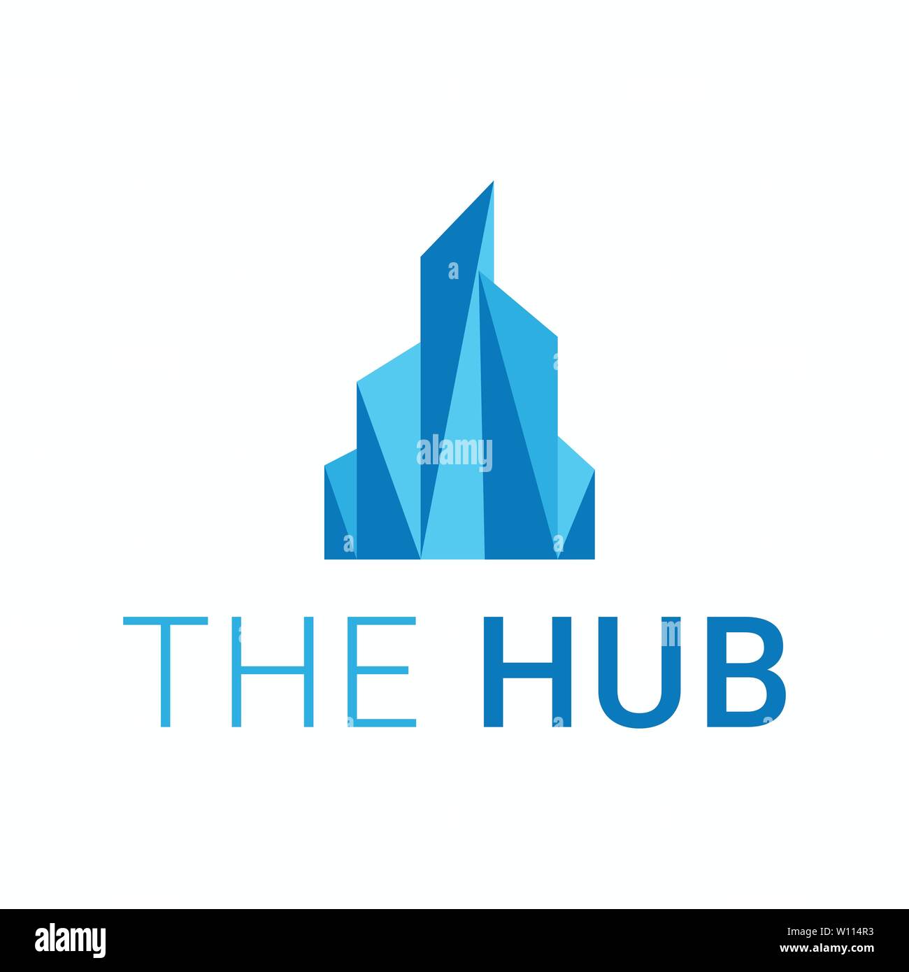 Città azienda Logo design template vettoriale. Immobiliare di costruzione di architettura logotipo concetto icona. Illustrazione Vettoriale