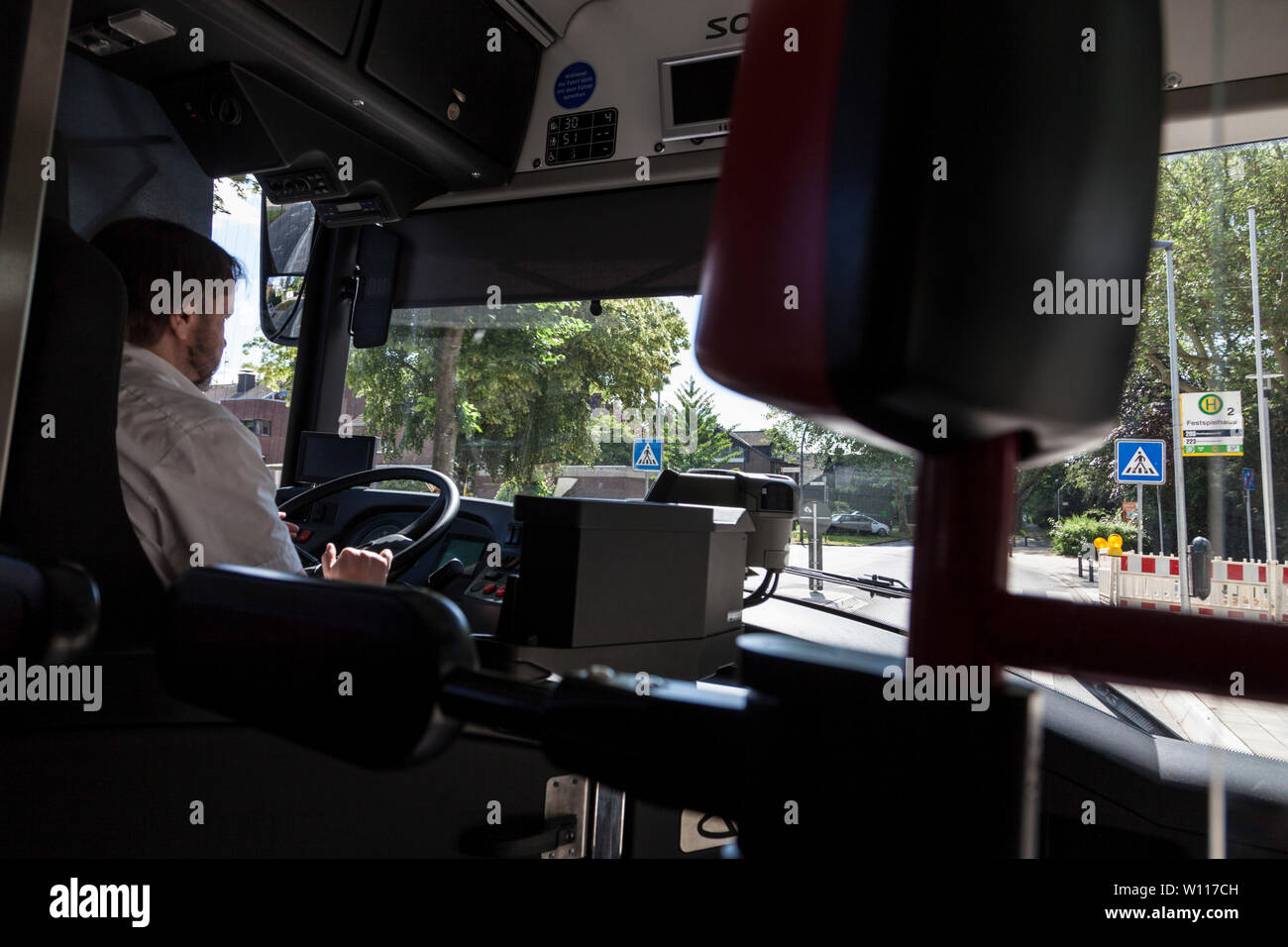 Giro con un bus Foto Stock
