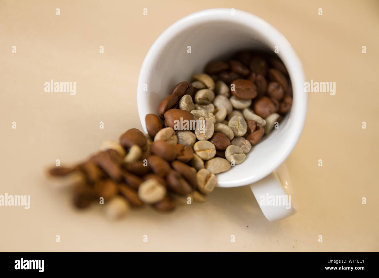 Elementi connessi al caffè e negozi Foto Stock