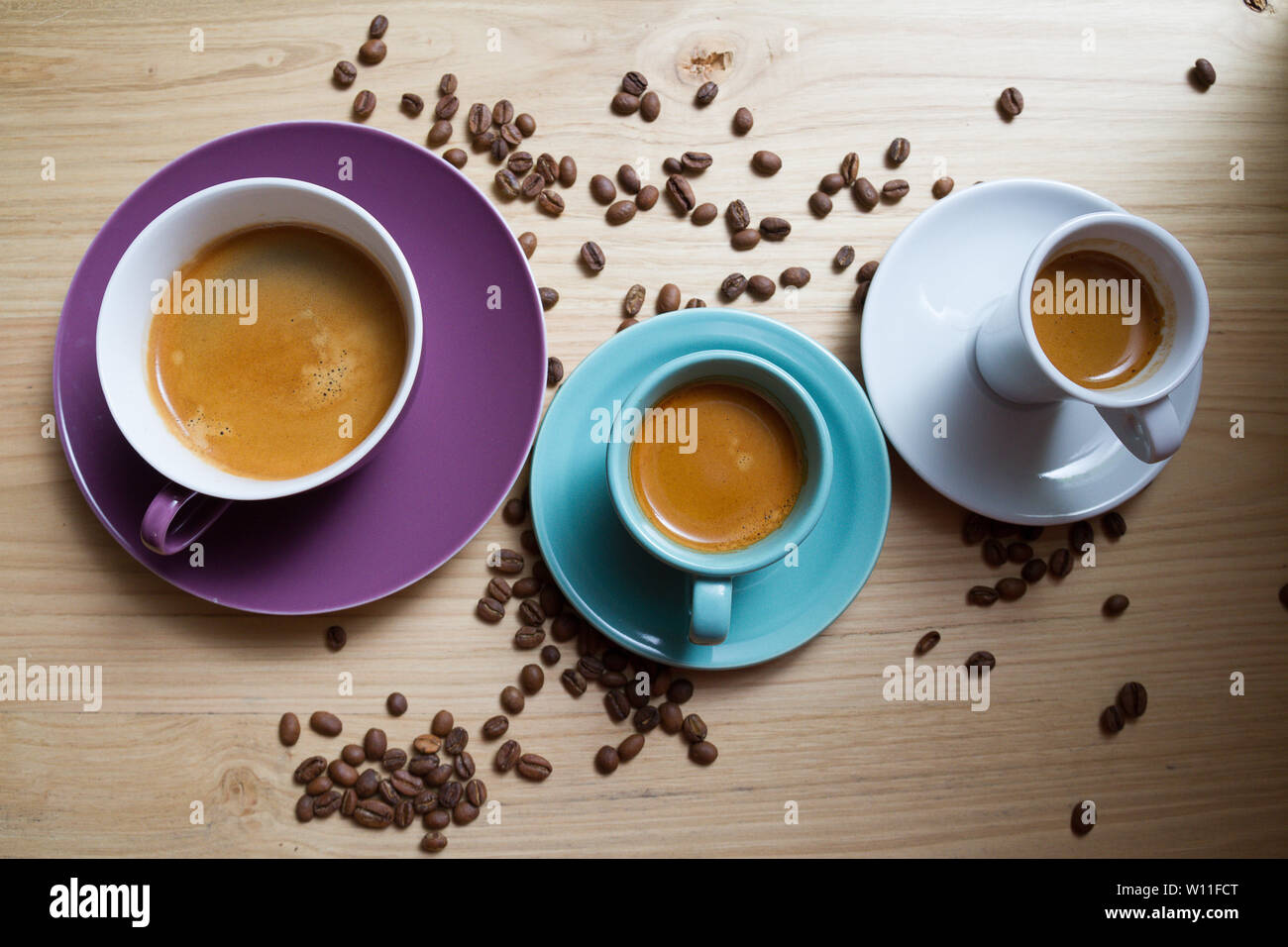 Elementi connessi al caffè e negozi Foto Stock Elementi connessi al caffè e negozi Foto Stock
