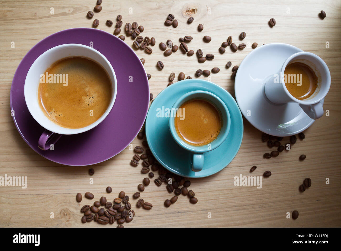 Elementi connessi al caffè e negozi Foto Stock Elementi connessi al caffè e negozi Foto Stock