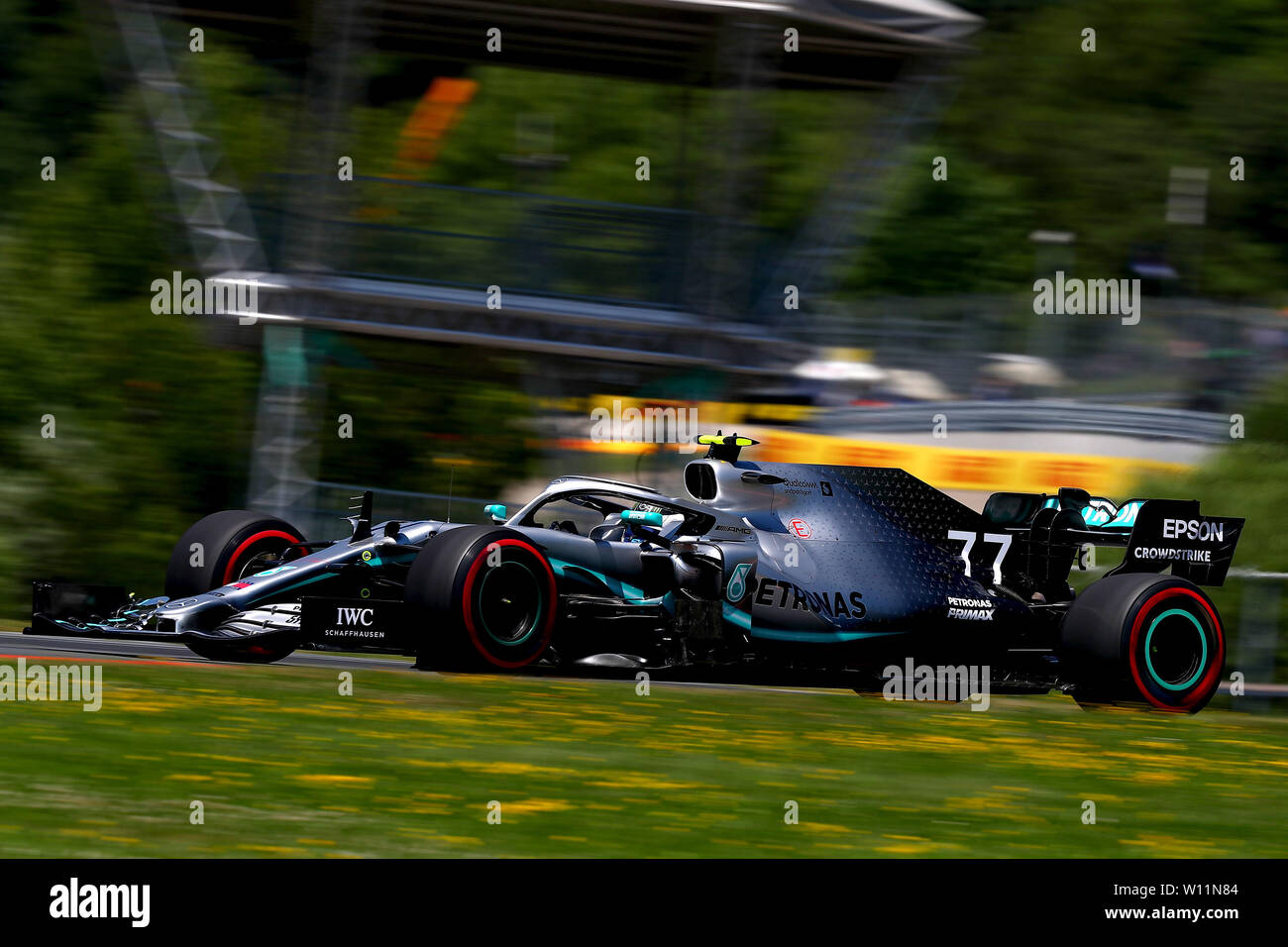 #77 Valteri Bottas; Mercedes AMG Team di F1. Austrian Grand Prix 2019 Spielberg. Zeltweg 28-04-2019 GP Austria Formula 1 Championship 2019 Gara Foto Federico Basile/Insidefoto Credito: insidefoto srl/Alamy Live News Foto Stock