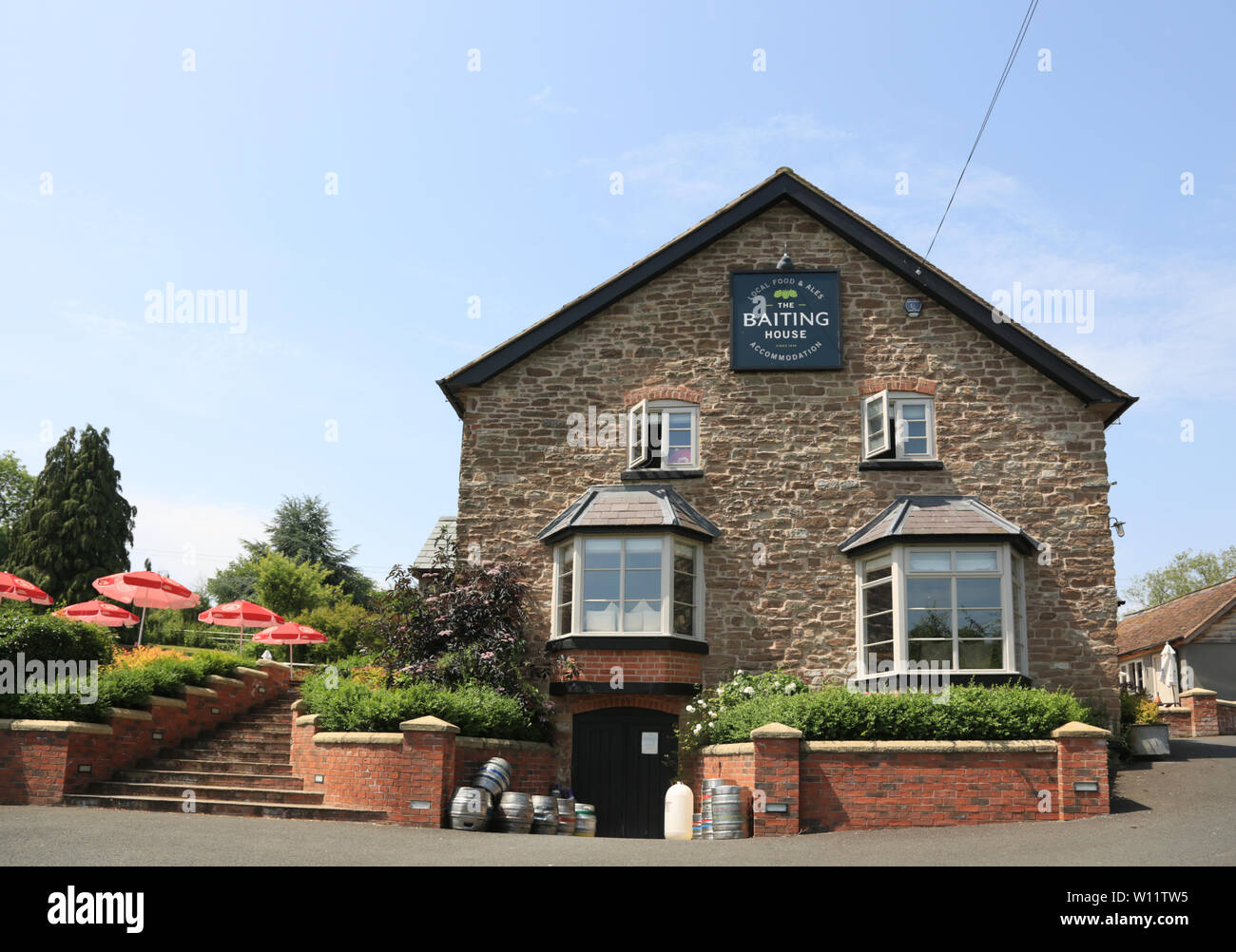 Il tasso di adescamento house pub e ristorante in Herefordshire, Inghilterra, Regno Unito. Foto Stock