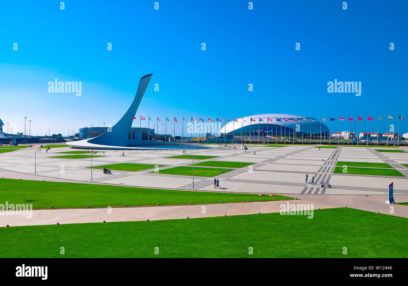 Russia, Sochi - 14 ottobre 2018-Stadium Arena Big in Imereti resort Foto Stock