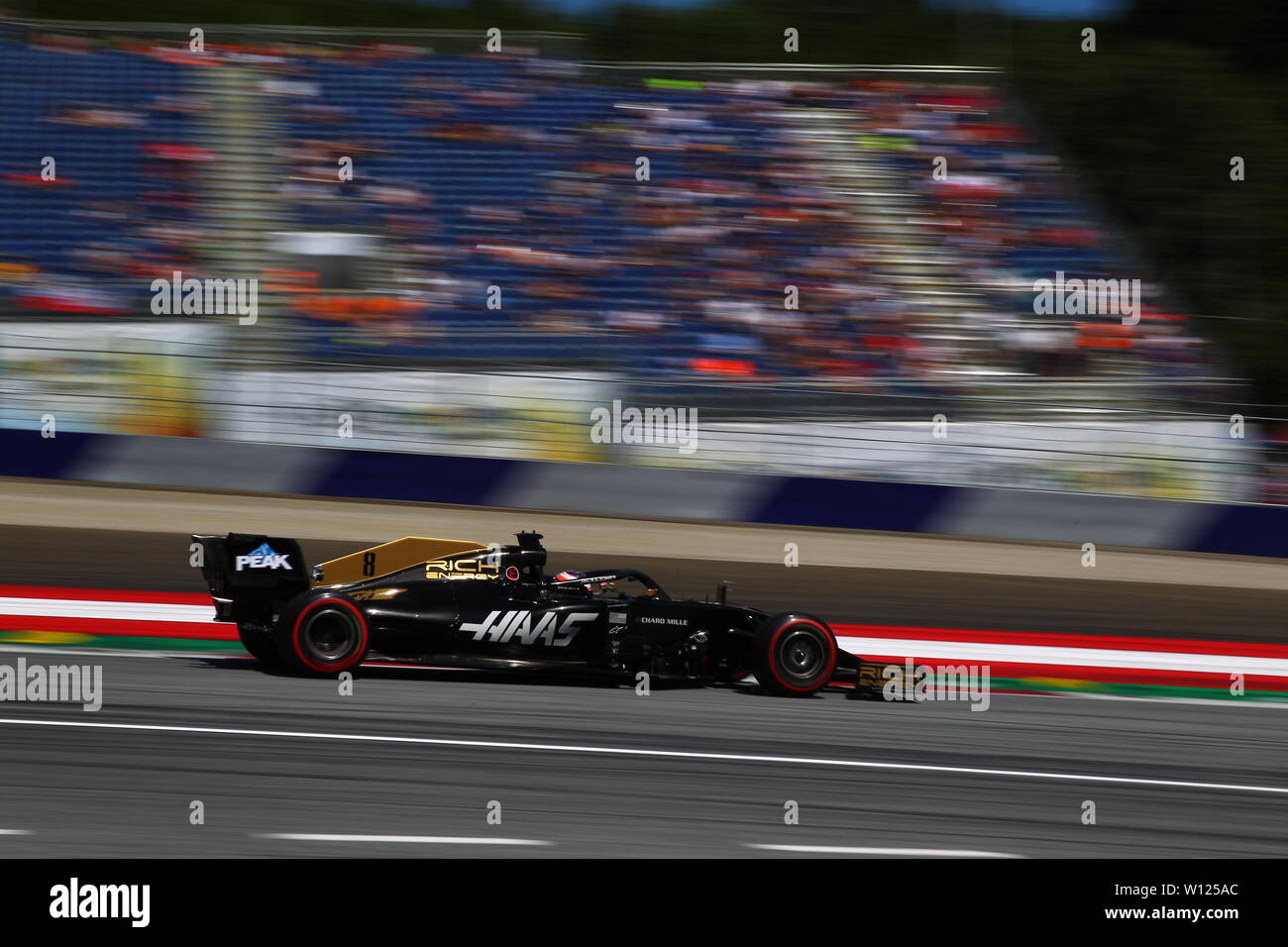 Spielberg, Austria. Il 29 giugno, 2019. #08 Romain Grosjean, Haas Team di F1. Austrian Grand Prix 2019 Spielberg. Credit: Indipendente Agenzia fotografica/Alamy Live News Foto Stock