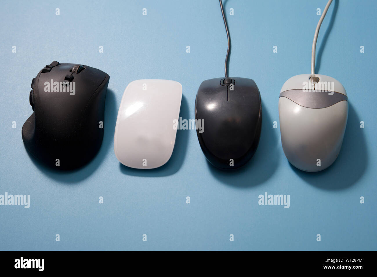 Raccolta orizzontale del mouse del computer Foto Stock