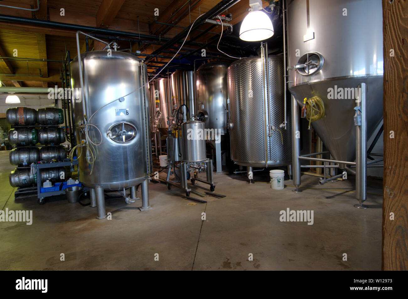 Interno del Rohrbach Brewing Company, Rochester, New York Foto Stock