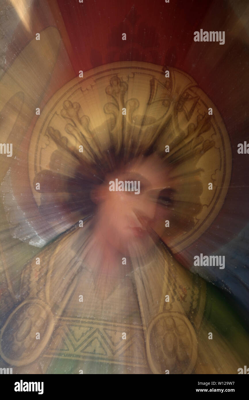 Immagine ingrandita di un angelo Foto Stock