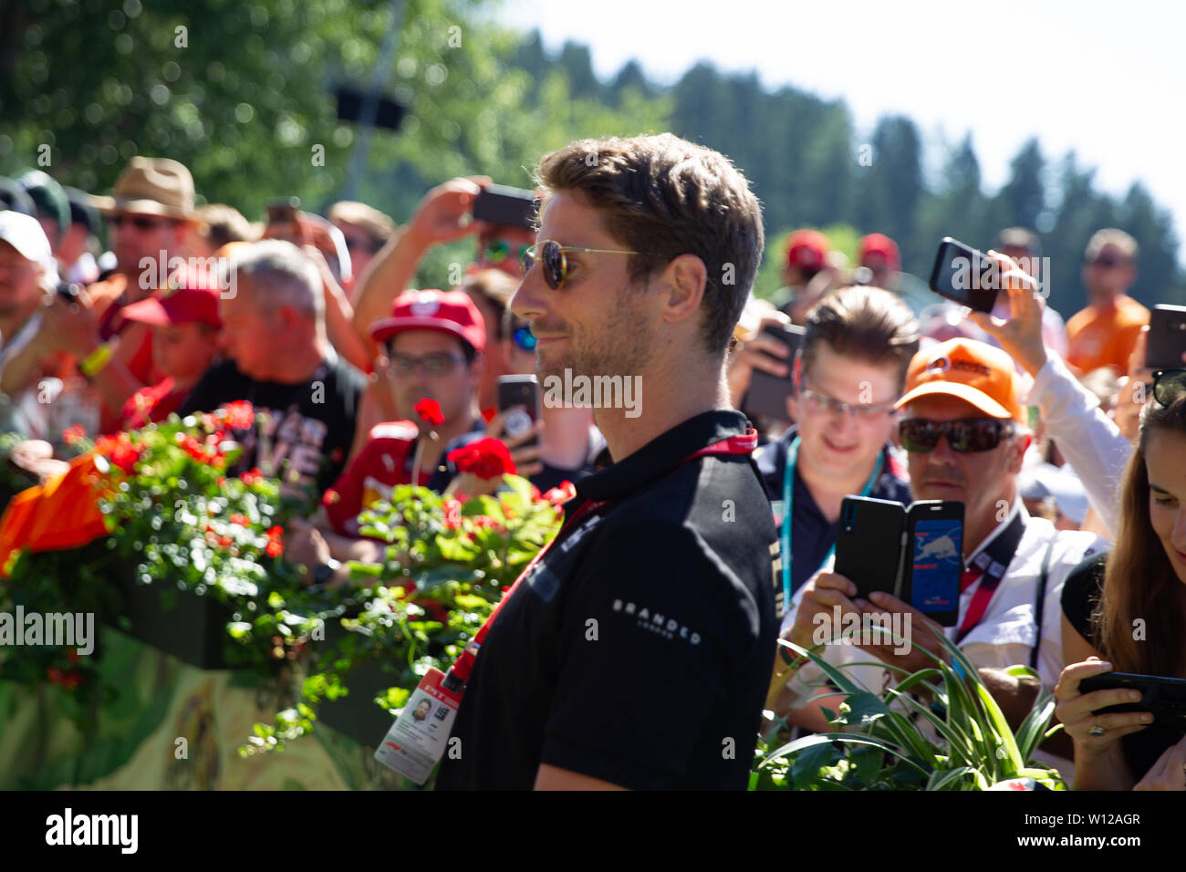 Spielberg, Austria. Il 29 giugno, 2019. #08 Romain Grosjean, Haas Team di F1. Austrian Grand Prix 2019 Spielberg. Credit: Indipendente Photo Agency Srl/Alamy Live News Foto Stock