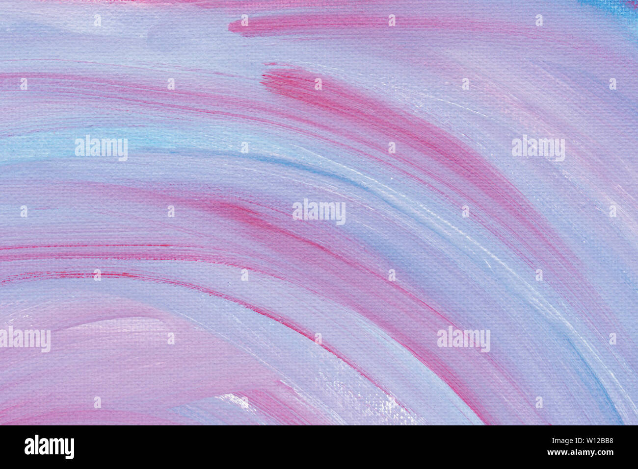 Cerchio multicolore modello dipinto su tela artistica texture di sfondo Foto Stock