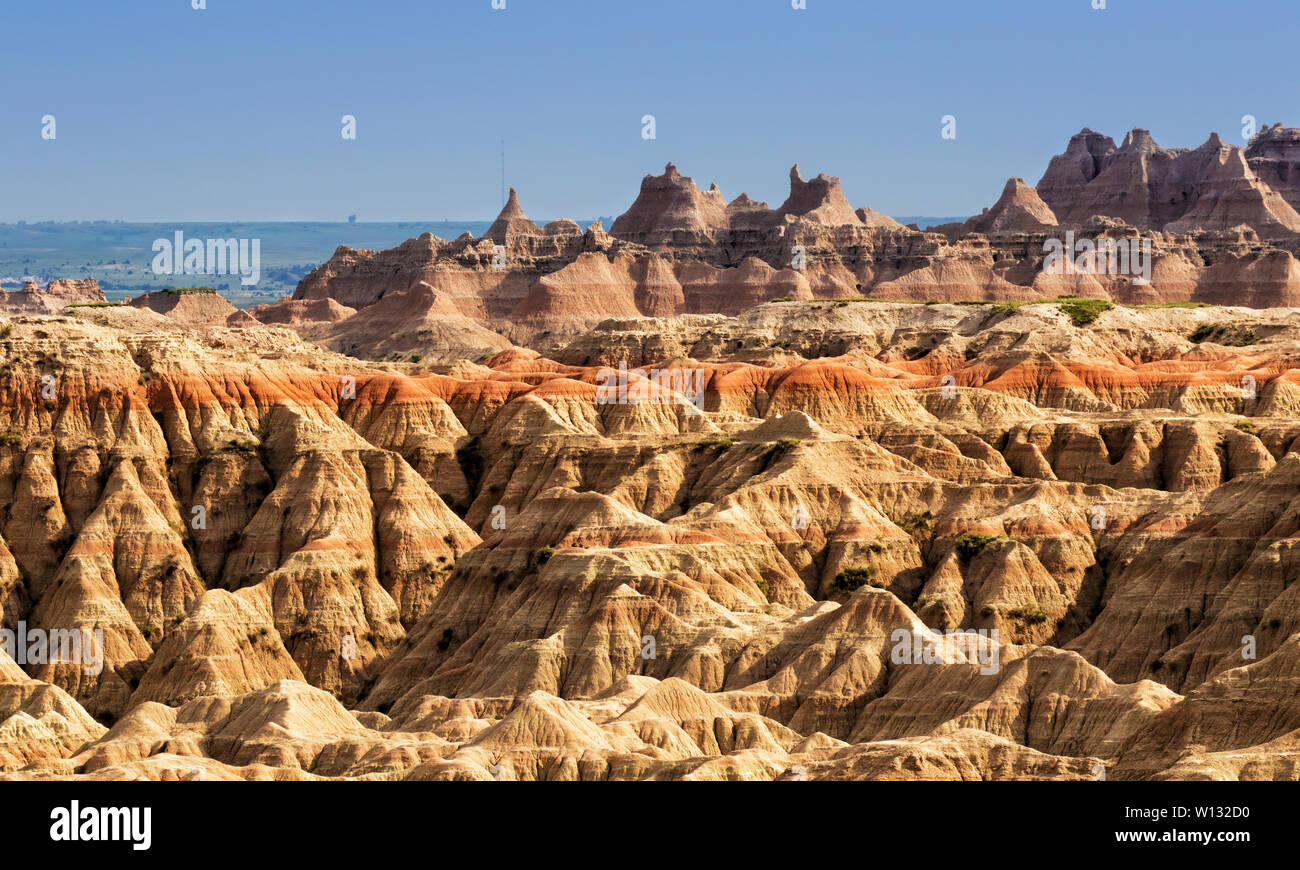 Parco nazionale Badlands, Dakota del Sud, STATI UNITI D'AMERICA Foto Stock