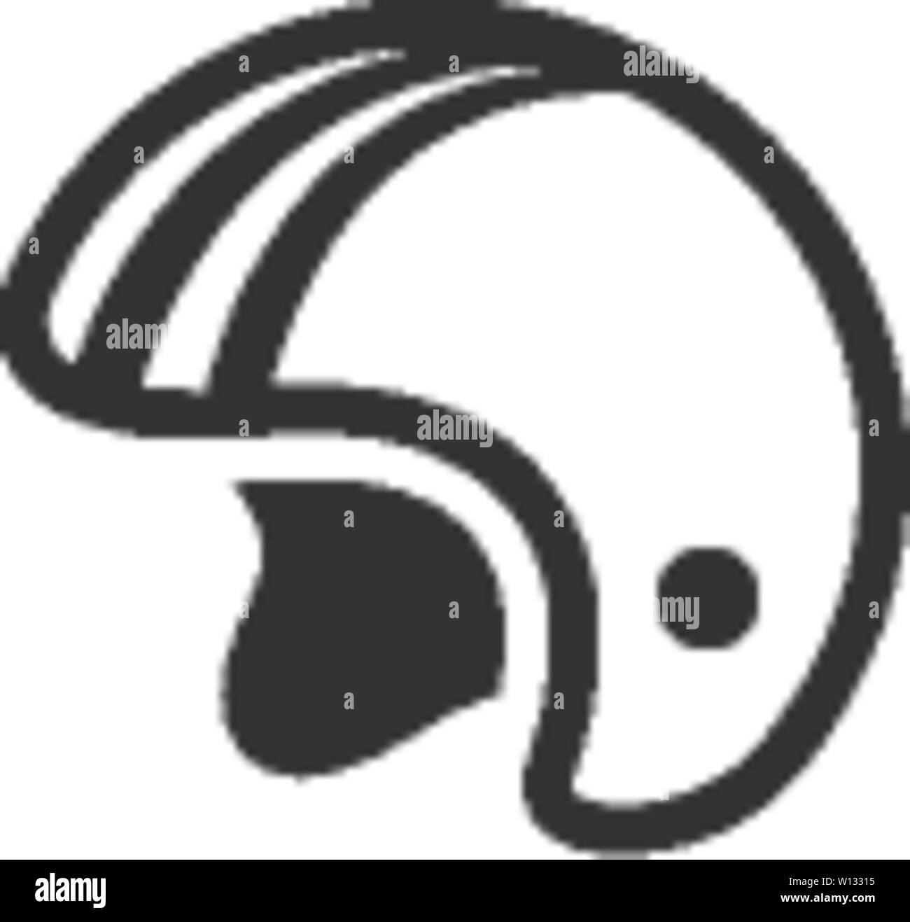 Motociclo casco icona nel singolo colore grigio. Sport protezione testa di sicurezza Illustrazione Vettoriale